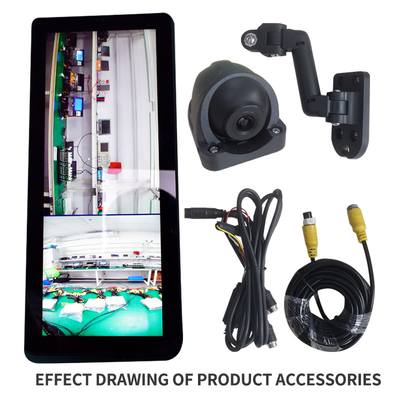 qualidade  IP67 Vehicle Rear View Mirrors DVR Full HD 1080P 2CH Dual Camera Video Recorder fábrica