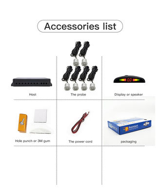 Sensor de Estacionamento Inteligente para Carros, Detecção Dianteira e Traseira, Assistente de Estacionamento Automático, Dispositivo de Segurança para Estacionamento de Veículos, Sensor Universal para Carros