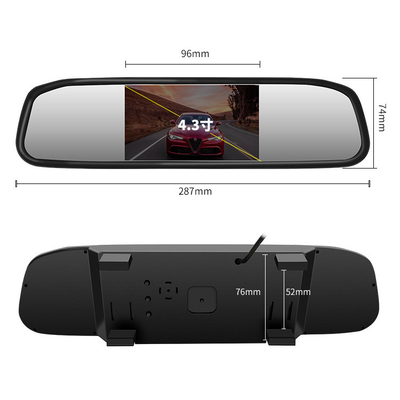 O espelho retrovisor automático monitora 4,3 polegadas LCD que invertem o auxílio 2 avoirdupois de entrada