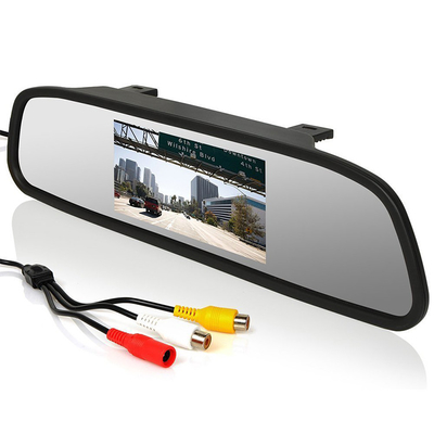 O espelho retrovisor automático monitora 4,3 polegadas LCD que invertem o auxílio 2 avoirdupois de entrada