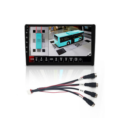 10 polegadas 360° Sistema de câmera panorâmica do veículo 3D Surround View 1080P Gravador de vídeo com GPS 4G WiFi Suporte Serviço OEM ODM