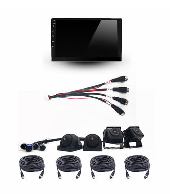 10 polegadas 360° Sistema de câmera panorâmica do veículo 3D Surround View 1080P Gravador de vídeo com GPS 4G WiFi Suporte Serviço OEM ODM