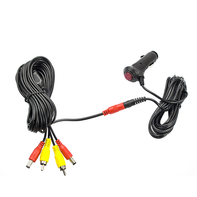 ODM mais claro dos acessórios da câmera do carro do cabo distribuidor de corrente DC12V do cigarro de 3m