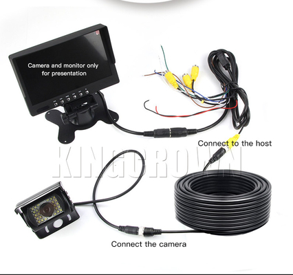 DC12V que invertem câmera cabo acessórios à prova de choque da câmera do carro de DC24V