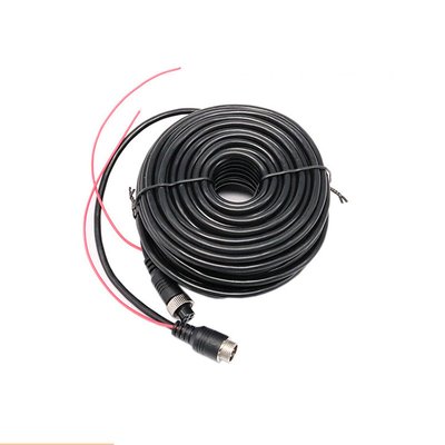 PVC 4 Pin Aviation Cable Wearproof Pull do metal resistente e elástico