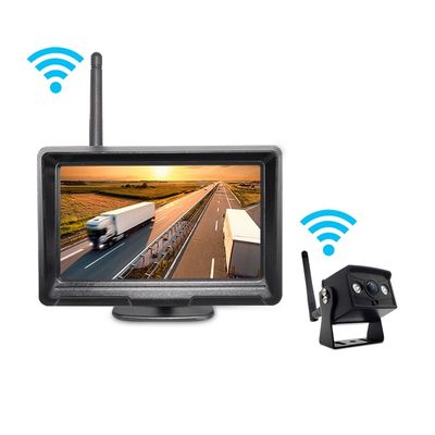 Monitor de Câmera de Ré Sem Fio WiFi com Visão Noturna, Câmera de Ré de Backup Sem Fio com Garantia de 1 Ano para Veículos Comerciais Pesados Scania