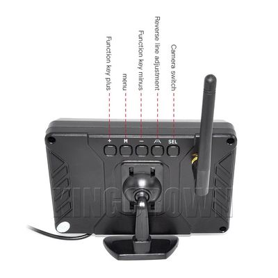 Nova Câmera de Ré Sem Fio de 7 Polegadas Kit 12V 24V Monitor de Câmera de Ré Sem Fio para Empilhadeira Caminhão Carro