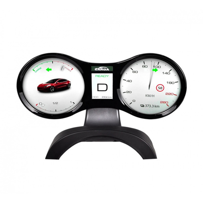 Tesla Model claro de advertência selecionável Y Instrument Cluster Panel LCD 4,3 polegadas