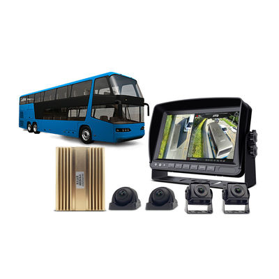 4 cameras Bus Safety 1080P 3D Monitoring 360 degree rear view camera
