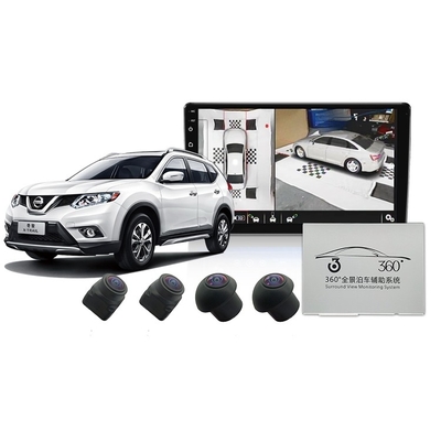 Tela de separação à prova de intempéries do sistema 10in do sensor do estacionamento da câmera do carro da opinião do pássaro 36VDC