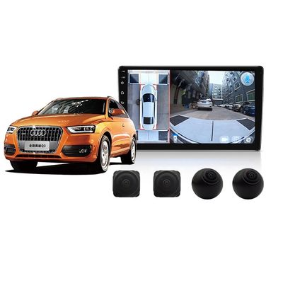 Sistema integrado de veículo com visão surround 360° de 10 polegadas com imagem 3D e assistência de segurança com câmera quádrupla 1080P