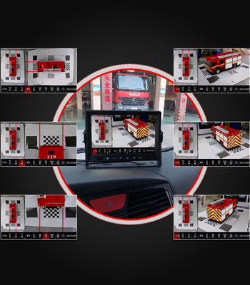 Sistema de navegação pesado com assistência de estacionamento em tempo real e câmera AHD 1080P
