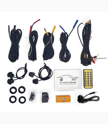 Sistema de Câmera Automotiva AHD 1080P 360° para Instaladores Automotivos com Cobertura Total para Estacionamento e Ré