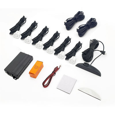 Kit de Radar de Estacionamento com 6 Sensores para Carro, Sistema de Detecção Traseira, Auxílio de Marcha-a-Ré para Veículos