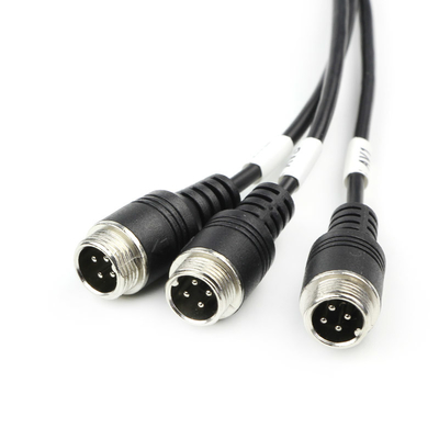 Acessórios da câmera do carro do ODM do plutônio 4 Pin Reversing Camera Extension Cable do FCC