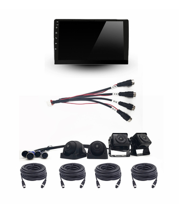 Sistema alternativo IPS da câmera de RoHS rv para o reboque Van Quad Split Monitor Recording do caminhão