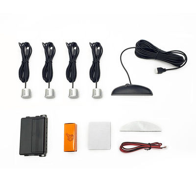 Sistema de radar reverso para caminhão com 4 sondas, detecção de obstáculos e sensores de estacionamento