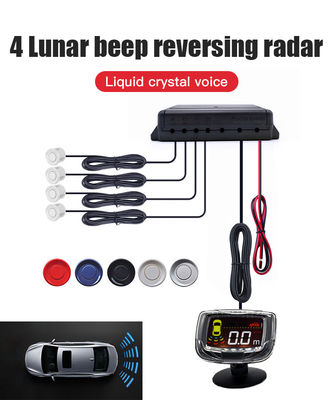 Universal 16.5mm 4 Probe Parking Sensor System LCD Distance Display Car Reverse Backup Radar