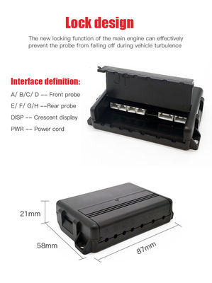 Universal 16.5mm 4 Probe Parking Sensor System LCD Distance Display Car Reverse Backup Radar