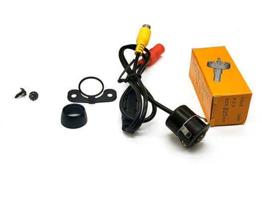 Câmera de ré para carro com visão noturna e design embutido com kit de instalação