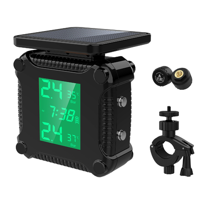 Sistema de monitoramento de pressão para motocicletas com 1.5 ′′ Monitor Verifique a pressão dos pneus durante a condução