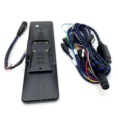 Automóvel Rearview Quad Split Monitor Controle remoto de 4 canais 18-PIN Espelho traseiro Veiw Para ônibus de caminhão