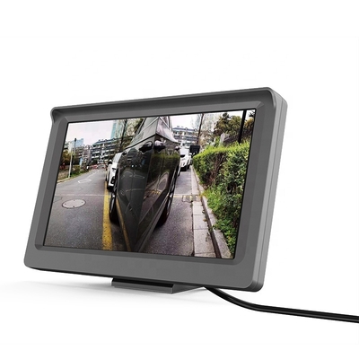 Monitor de espelho de ponto cego AHD de 5 polegadas com câmera barbatana de tubarão