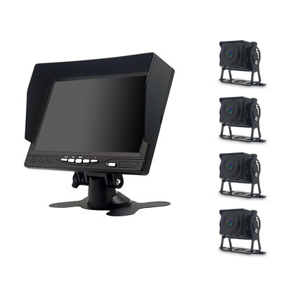 10.1 Inch Quad Mode TFT LCD Car Monitor 4 Channel Camera Display Reverse Rearview Monitoring System for Truck Bus