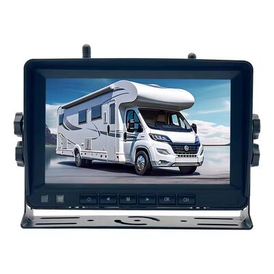 Monitor DVR sem fio de alta definição para caminhão, câmera de gravação de ré com visão noturna, alimentada por energia solar e Wi-Fi, para RV Winnebago Travato