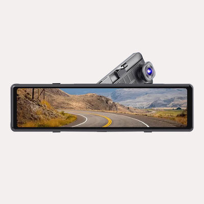 Sistema de monitoramento de espelho retrovisor multicanal com câmeras frontais e laterais