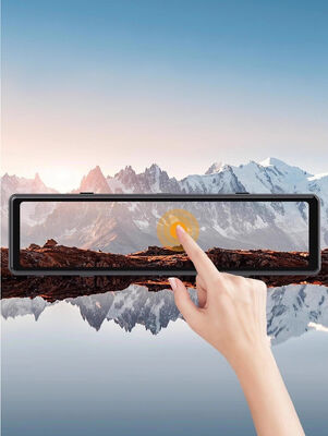 Sistema de monitoramento de espelho retrovisor multicanal com câmeras frontais e laterais