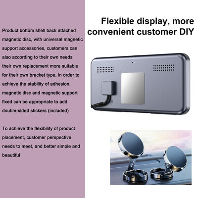 Câmera de ré AHD 1080P avançada com design de barbatana de tubarão e tela de 6,25 polegadas para estacionamento e consciência de ponto cego