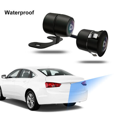 Câmera de Ré KINGCROWN Mini 18.55mm 2 em 1 AHD 1080P Ângulo Amplo Visão Noturna à Prova d'Água para Assistência de Estacionamento de Carro