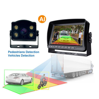 Customizable 4-Channel Monitoring System for Large Vehicles with Night Vision and Parking Assistance