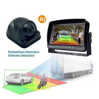 1080P AHD Vehicle Side View Camera with 4-Pin Aviation Connector for Buses, Trucks, Trailers and Vans