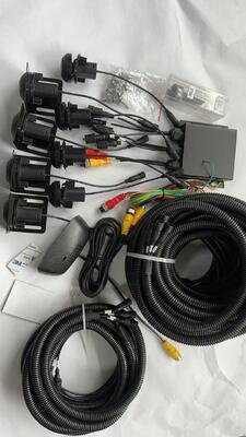 Kit de navegação e câmera de veículos pesados com AHD 1080P, visão noturna e sensores de estacionamento