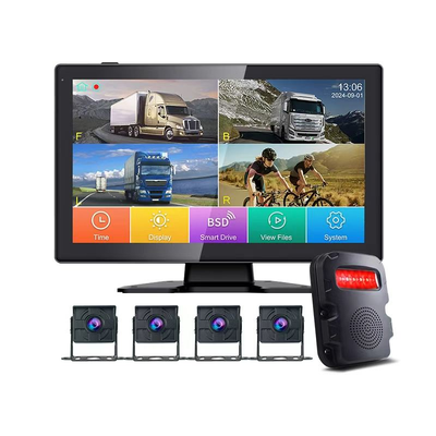 10 polegadas 4CH IPS Split-Screen MDVR Monitor Impotente Câmera de backup Dash Cam Reversing Aid para monitoramento de frota de ônibus de semi-caminhão
