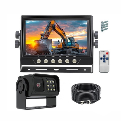 Kit de Monitor para Veículos Pesados de 10'' com Câmera de Ré à Prova d'Água IP68, Sensor Starlight 1080P AHD e Ângulo de Visão Amplo de 140°