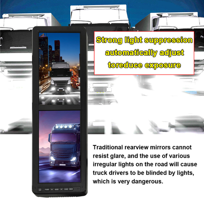 Espelho Retrovisor Eletrônico Grande de 15,88 polegadas com Tela Sensível ao Toque 2.5D com Câmera de Ré à Prova d'Água para Ônibus Yutong