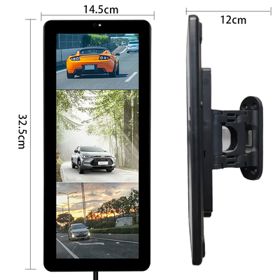 12.3 Inch Touch Screen Mirror Monitor, 1080P AHD Reverse Camera com 360° View & Blind Spot Detection System para caminhão e ônibus Scania