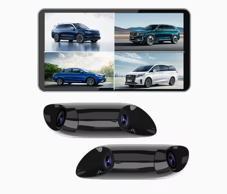 6.0 polegadas HD Espelho retrovisor eletrônico com duas câmaras de ponto cego Visão noturna Plug-and-Play Sistema de vigilância de segurança do carro