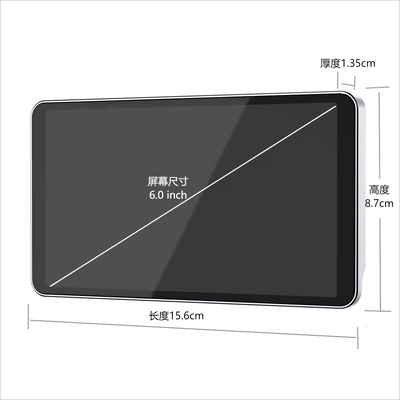6 polegadas de tela sensível ao toque Digital Eletrônica Dual Lens Side View Mirror Camera System AI BSD Voice Warning Safety Monitoring Kit para Toyota Camry Sedan