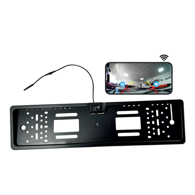 Câmera de segurança com placa de licença Wi-Fi sem fio com visão noturna HD IP68 à prova d'água e ângulo largo de 170 ° para carros SUV Van