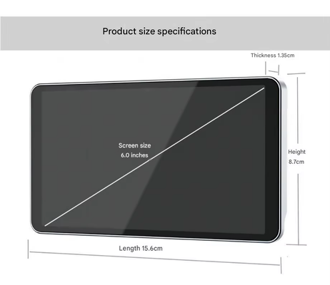 Espelho retrovisor eletrônico com lente dupla de ângulo largo de 140 ° AHD 1080P HD Sistema de monitoramento de ponto cego IP67 à prova d'água