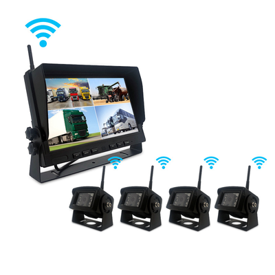 10 polegadas de tela LCD Digital Wireless Monitor veículo com 1080P HD e infravermelho Visão Noturna Wireless Backup Camera System
