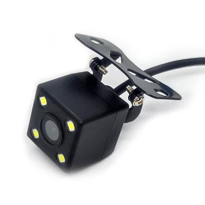 Mini Câmera de Estacionamento Universal à Prova d'Água com Visão Noturna 4/8/12 LEDs, Câmera de Ré Traseira Universal